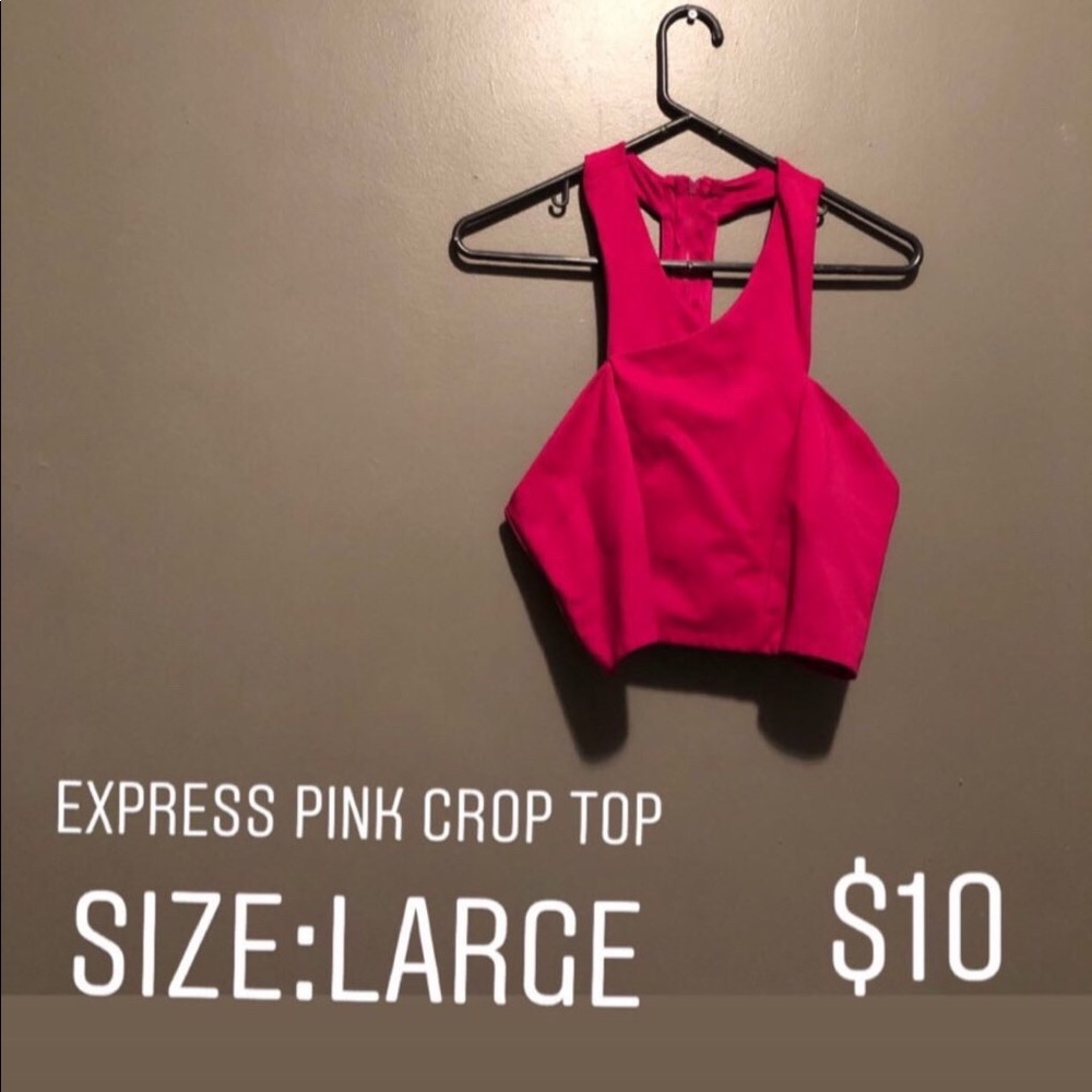 Pink crop top